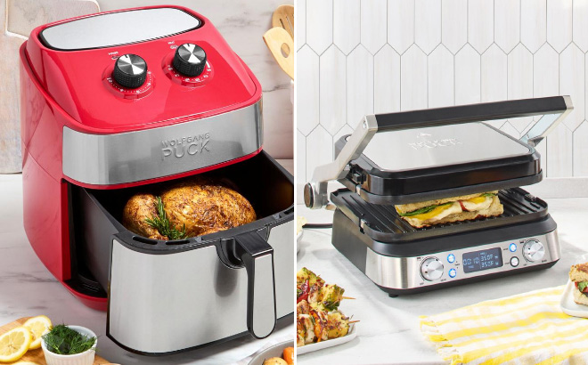 Wolfgang Puck 9 7 Quart Ceramic Nonstick Stainless Steel Air Fryer Wolfgang Puck 9 7 Quart Ceramic Nonstick Stainless Steel Air Fryer