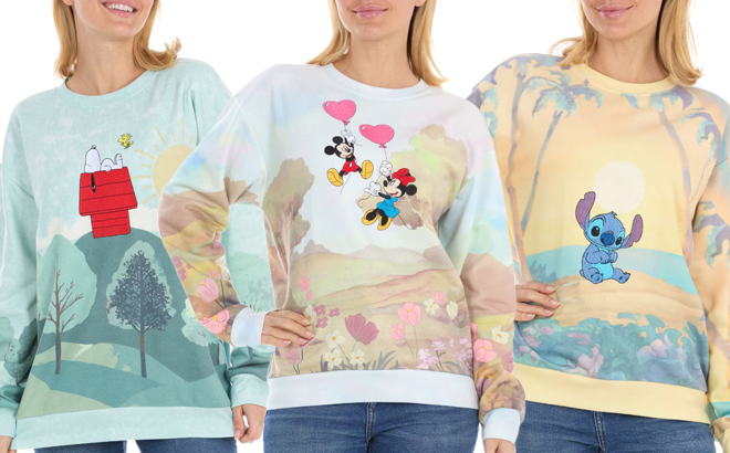 Womens Character Sweatshirts