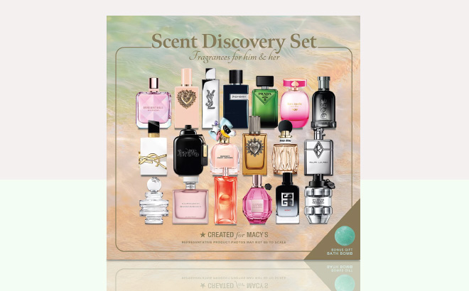 20 Piece Fragrance Kit Set on Table