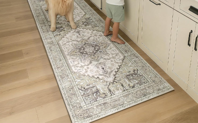 2x6 Boho Washable Kitchen Runner Rug with Non Slip Rubber Backing 1 2x6 Boho Washable Kitchen Runner Rug with Non Slip Rubber Backing 1