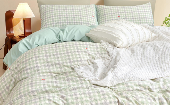 3 Piece Gingham Duvet Cover Set 3 Piece Gingham Duvet Cover Set