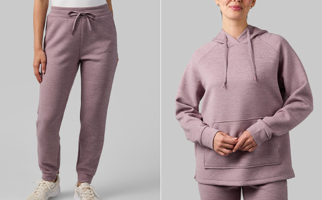 32 Degrees Womens Sweat Tech Joggers 32 Degrees Womens Sweat Tech Joggers
