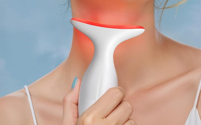 A Person Holding Neck Massager