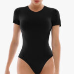 A Woman Wearing Walifrey Short Sleeve Bodysuit