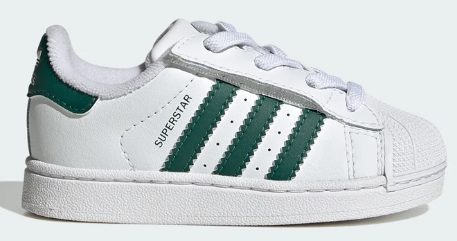 Adidas Toddler Superstar II Comfort Closure Elastic Lace Shoe Adidas Toddler Superstar II Comfort Closure Elastic Lace Shoe