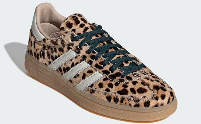 Adidas Womens Leopard Print Handball Spezial Shoe