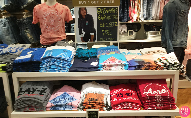 Aeropostale Buy 1 Get 2 Free Tees Overview