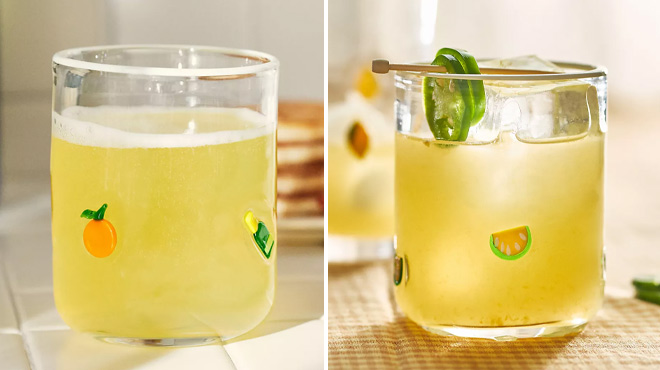 Anthropologie Food Drink Icon Juice Glass