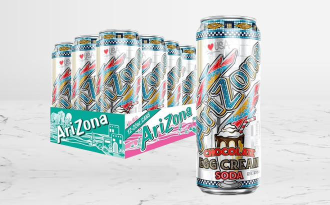 AriZona Chocolate Egg Cream Soda 12 Pack