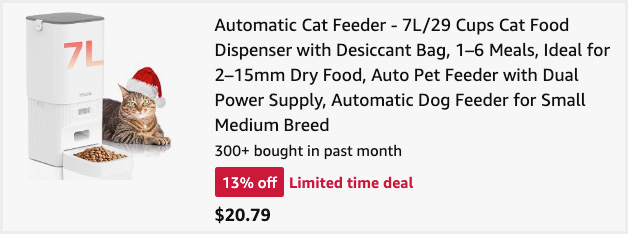 Automatic Cat Feeder at Checkout Automatic Cat Feeder at Checkout