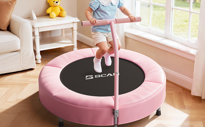 BCAN 36 Inch Kids Indoor Trampoline