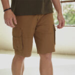 CSG Essential Cargo Mens Shorts in Khaki