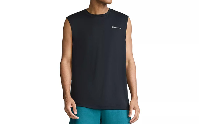 Champion Mens Script Sport Muscle Tank Top Champion Mens Script Sport Muscle Tank Top