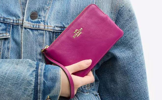 Coach Corner Zip Wristlet new color