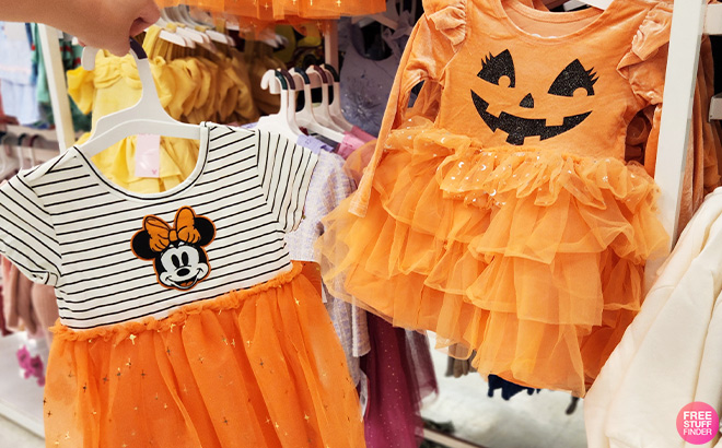 Disney Toddler Girls Minnie Mouse Halloween Twirl Dress and Mad Engine Toddler Girls Halloween Pumpkin Ballerina Dress Disney Toddler Girls Minnie Mouse Halloween Twirl Dress and Mad Engine Toddler Girls Halloween Pumpkin Ballerina Dress