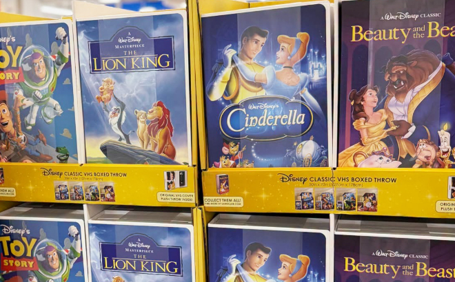 Disney VHS Boxed Throws at Sams Club