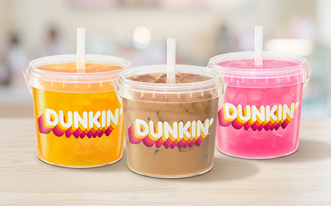 Dunkin Iced Beverage Buckets