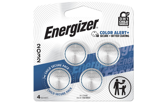 Energizer 2032 Batteries 4 Pack Energizer 2032 Batteries 4 Pack
