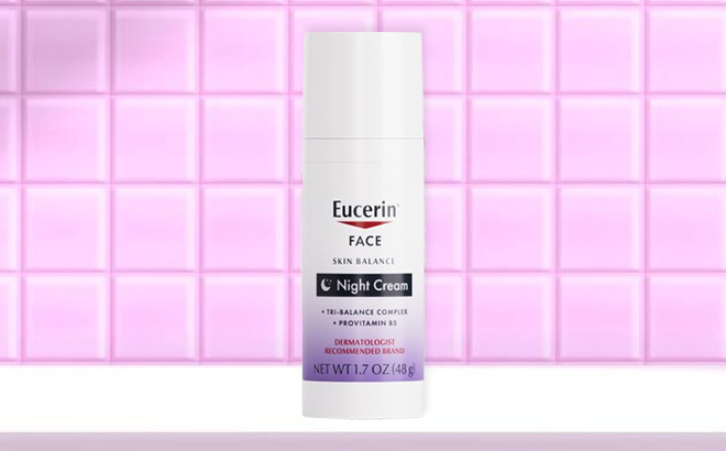 Eucerin Skin Balance Night Cream on the Table