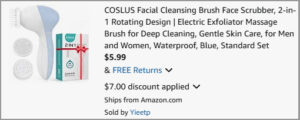 Facial Brush Checkout Screenshot Facial Brush Checkout Screenshot