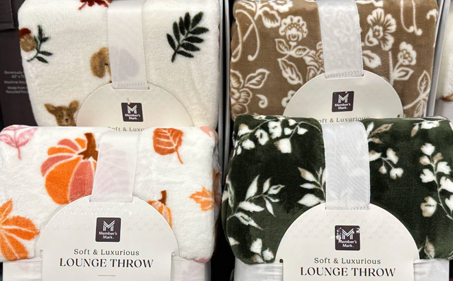Fall Lounge Throws at Sams Club