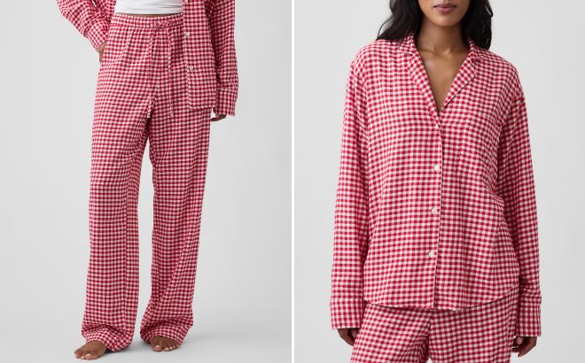 GAP Factory Flannel PJ Pants and Shirt GAP Factory Flannel PJ Pants and Shirt