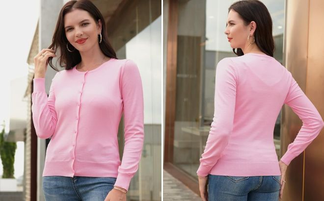GRACE KARIN Knit Cardigan Sweater 1