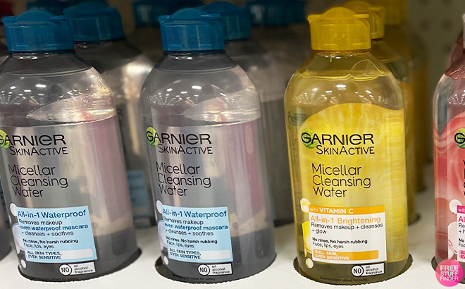 Garnier SkinActive Micellar Waters on the Shelf Garnier SkinActive Micellar Waters on the Shelf