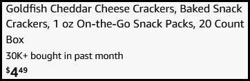 Goldfish Cheddar Cheese Crackers 20 Pack Checkout Goldfish Cheddar Cheese Crackers 20 Pack Checkout