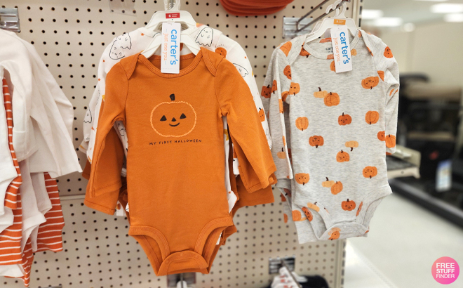 Halloween Themed Baby Onesies in Target Store Halloween Themed Baby Onesies in Target Store