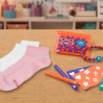 Hanes Socks DIY Customization Kit on a Table