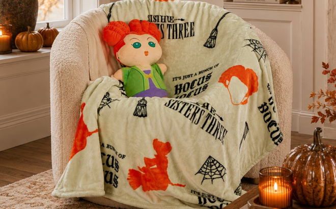 Hocus Pocus Pillow Buddy and Silk Touch Throw Set Hocus Pocus Pillow Buddy and Silk Touch Throw Set