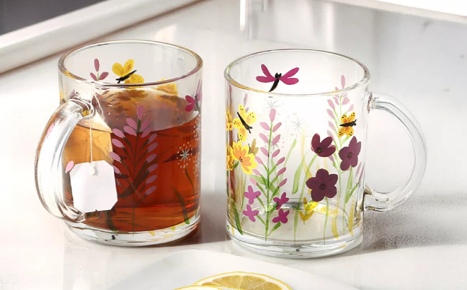 Home Essentials S2 Butterflies Bees Mugs Home Essentials S2 Butterflies Bees Mugs