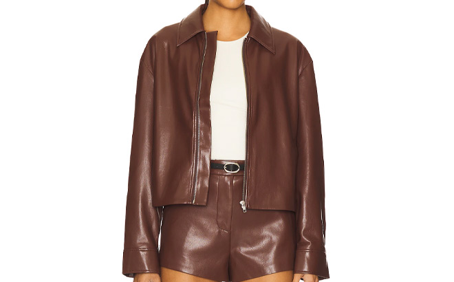 House of Harlow 1960 x Revolve Rapha Faux Leather Womens Jacket House of Harlow 1960 x Revolve Rapha Faux Leather Womens Jacket