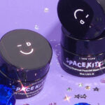 I Dew Care Space Kitten Masks on the Purple Table