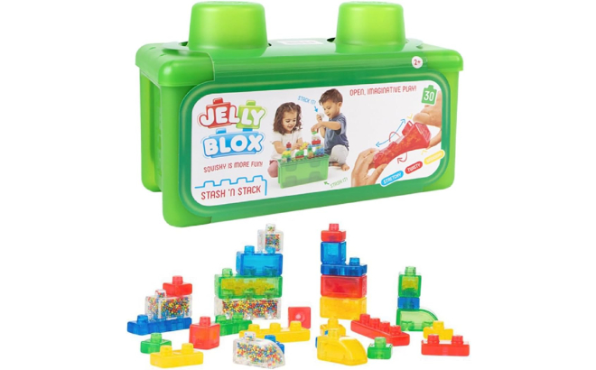 Jelly Blox Stash N Stack 2 in 1 Storage Case
