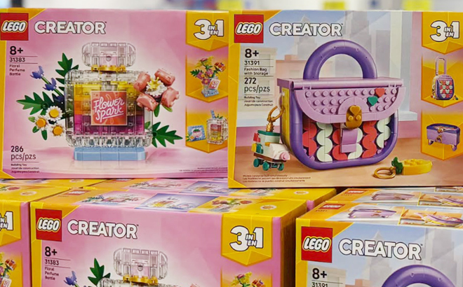 LEGO Perfume Bottle and Fashion Bag Sets