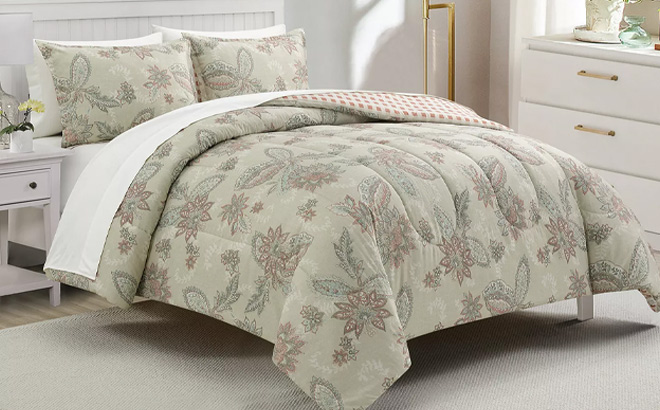 Macys Juniper Reversible 3 Piece Comforter Set
