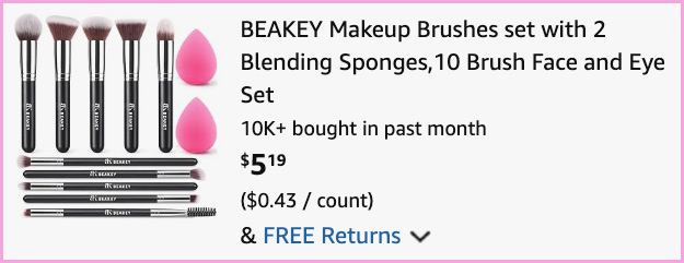 Makeup Brush Set at Checkout Makeup Brush Set at Checkout