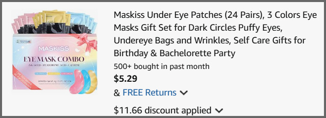 Maskiss Under Eye Patches Summary