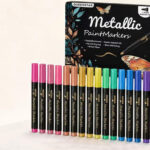 Metallic Glitter Paint Markers 18 Pack