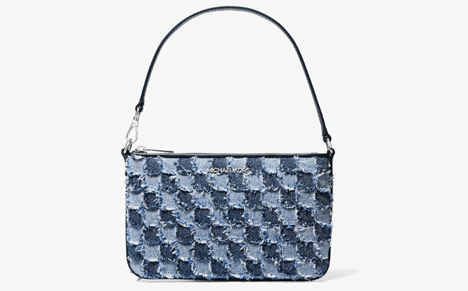 Michael Kors Jet Set Travel Small Patchwork Denim Convertible Wristlet