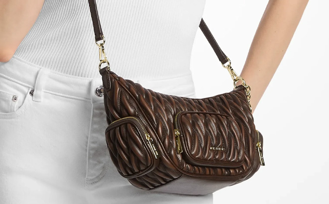 Michael Kors Merritt Small Matelasse Burnished Convertible Shoulder Bag Michael Kors Merritt Small Matelasse Burnished Convertible Shoulder Bag