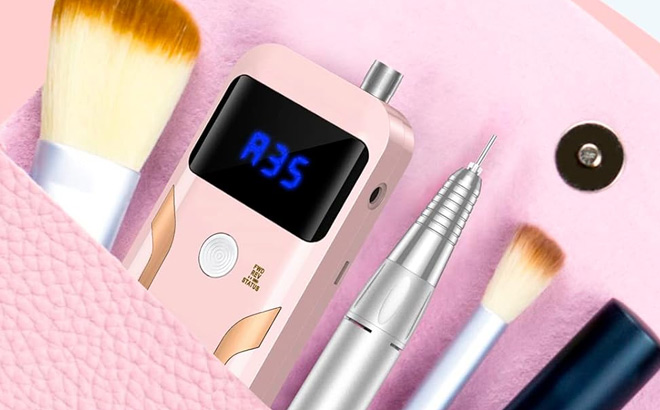 Mocowind Portable Nail Drill in Pink Color Mocowind Portable Nail Drill in Pink Color
