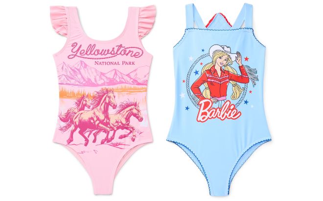 National Parks Girls Yellowstone Horse One Piece Swimsuit and Rodeo Barbie Girls One Piece Swimsuit National Parks Girls Yellowstone Horse One Piece Swimsuit and Rodeo Barbie Girls One Piece Swimsuit