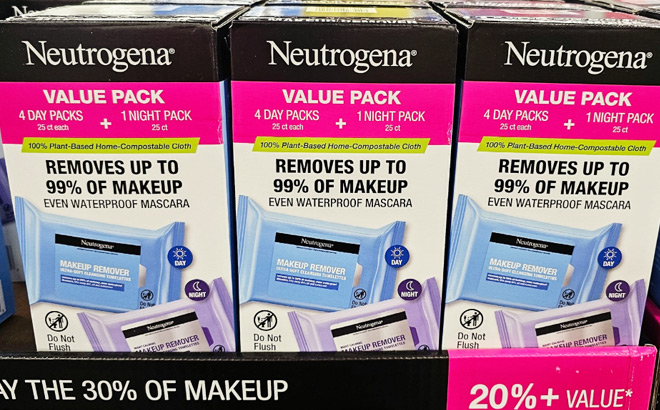 Neutrogena Makeup Remover Wipes Value Packs at Sams Club