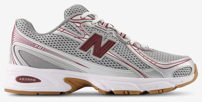 New Balance 740 Mens Shoe Grey Red White New Balance 740 Mens Shoe Grey Red White