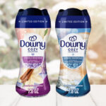 New Cozy Collection of Downy In Wash Laundry Scent Booster Beads on the Table