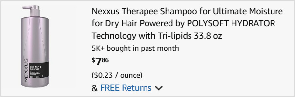 Nexxus Shampoo at Checkout Nexxus Shampoo at Checkout