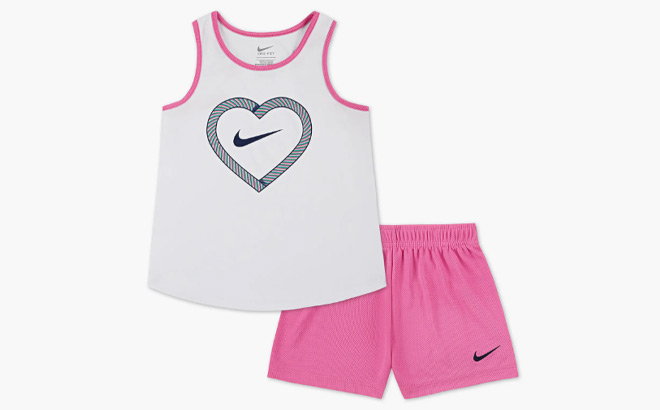 Nike Baby T Shirt and Bike Shorts Set